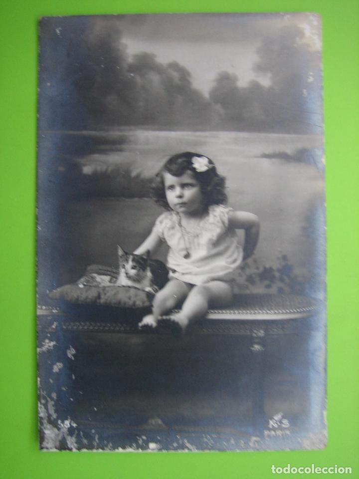 Postales: Antigua postal de ni&ntilde;os - Foto 1