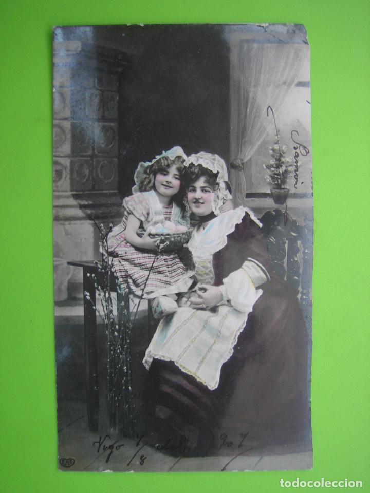 Postales: Antigua postal de ni&ntilde;os - Foto 1