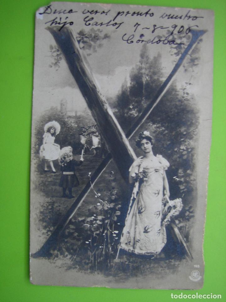 Postales: Antigua postal de ni&ntilde;os - Foto 1