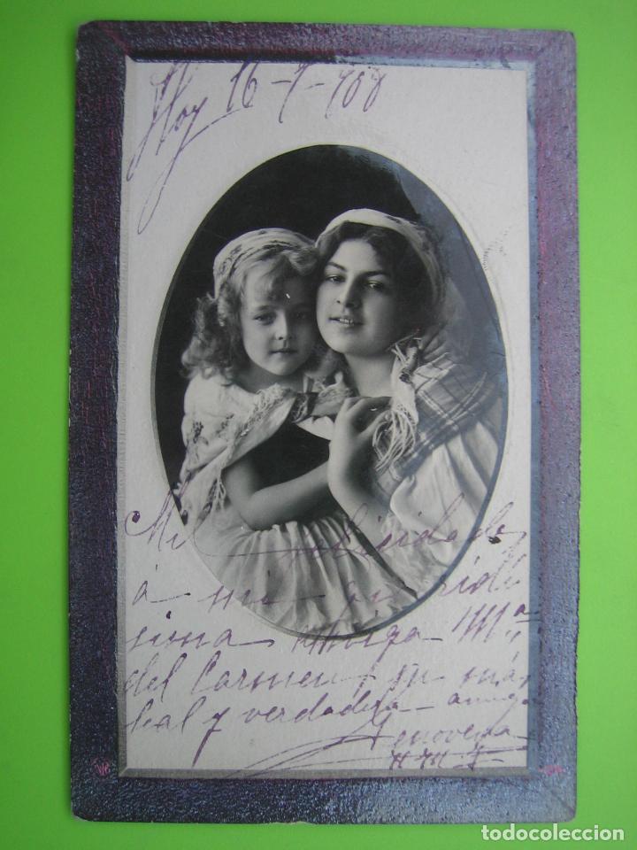 Postales: Antigua postal de ni&ntilde;os - Foto 1