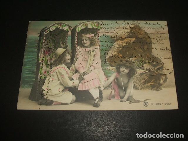 Postales: NI&Ntilde;OS EN LA PLAYA POSTAL - Foto 1