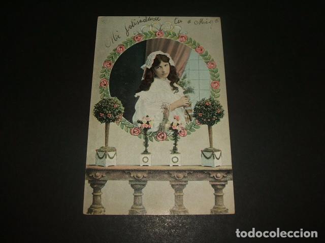 Postales: NI&Ntilde;O ENTRE FLORES POSTAL - Foto 1
