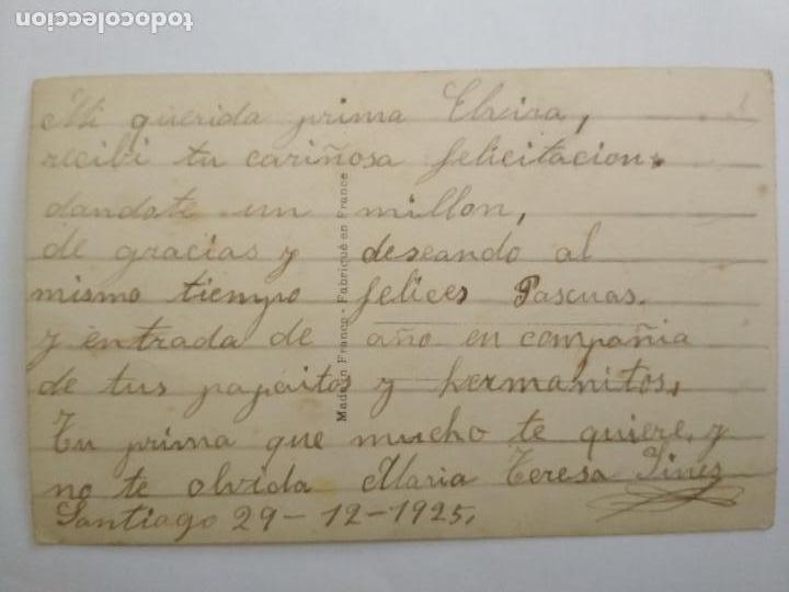 Postales: POSTAL NI&Ntilde;A CON FLORES, A&Ntilde;O 1925 - Foto 2