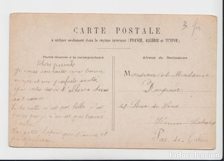 Postales: Postal francesa - Pareja j&oacute;venes - escrita - Foto 2
