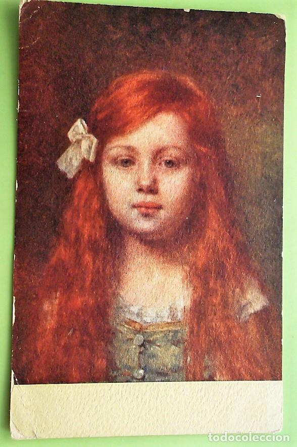 Postales: Ni&ntilde;a con lazo. Nueva. Color - Foto 1
