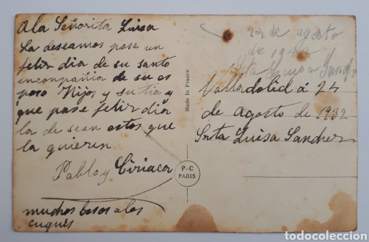 Postales: Postal familiar. 1932 - Foto 2