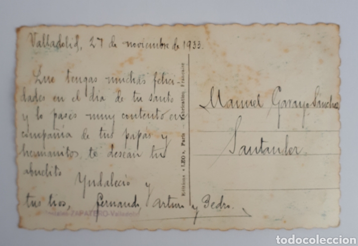 Postales: Postal infantil. 1933 - Foto 2