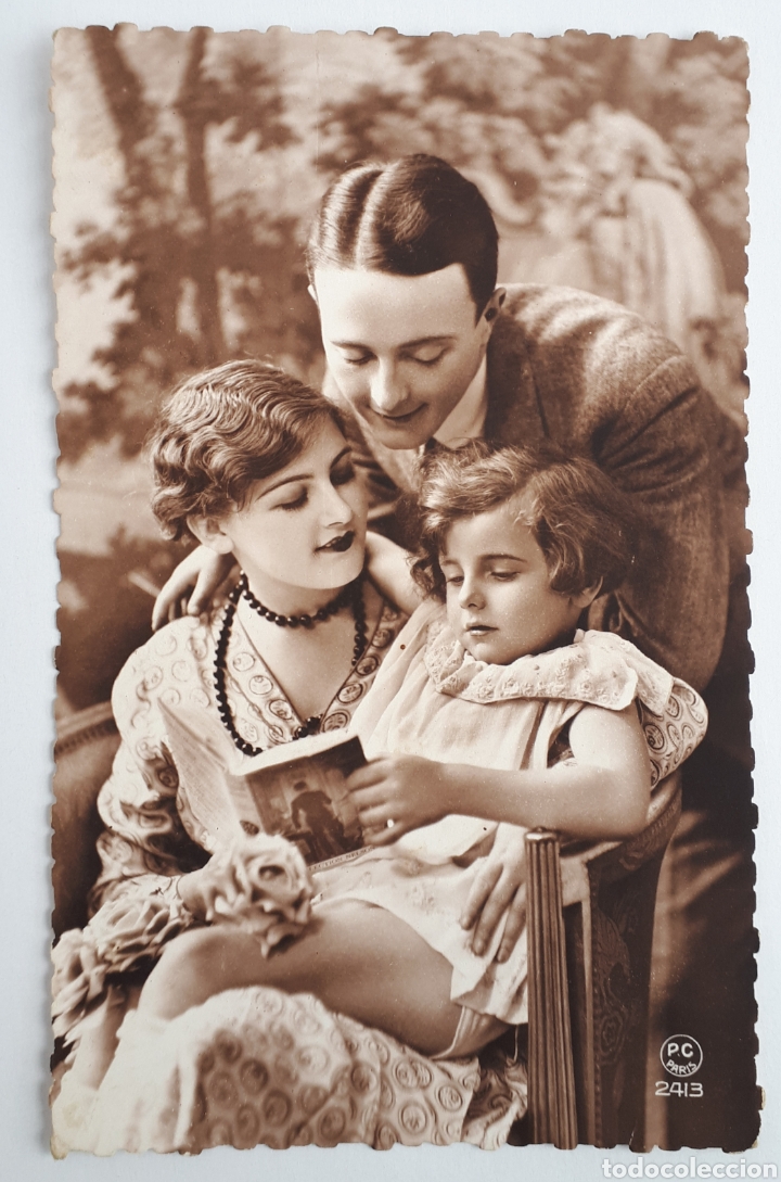 Postales: Postal familiar. 1934 - Foto 1