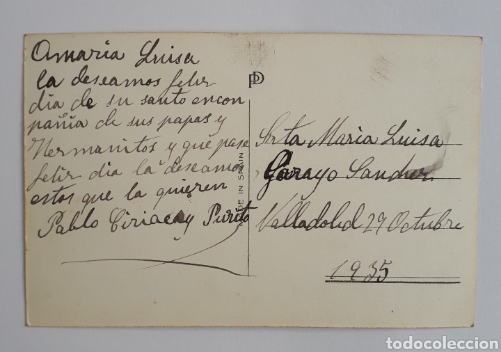 Postales: Postal infantil. 1935 - Foto 2