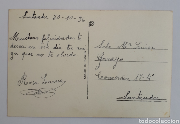 Postales: Postal infantil. 1936 - Foto 2