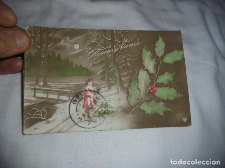 Postales: BUEN A&Ntilde;O.FECHADA 1916 - Foto 1