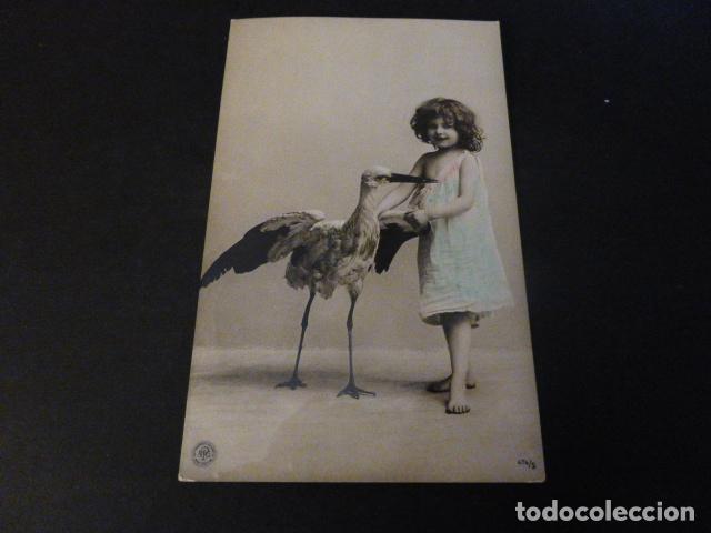 Postales: POSTAL NI&Ntilde;A CON CIG&Uuml;E&Ntilde;A - Foto 1