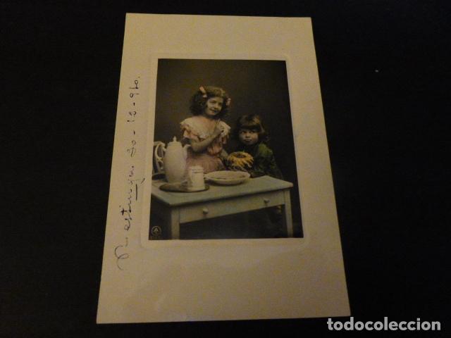 Postales: POSTAL NI&Ntilde;OS MESA DE TE - Foto 1
