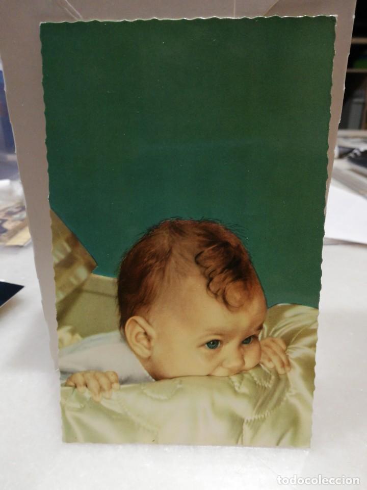 Postales: Ni&ntilde;o en la cuna. - Foto 1