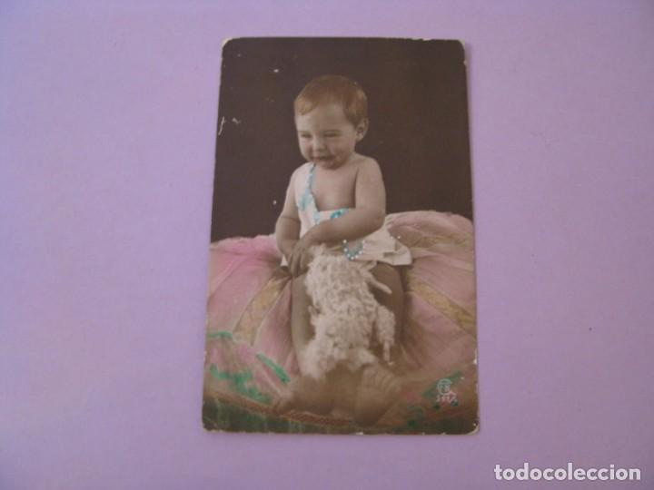 Postales: POSTAL ESPA&Ntilde;OLA. UN BEBE. ESCRITA. - Foto 1