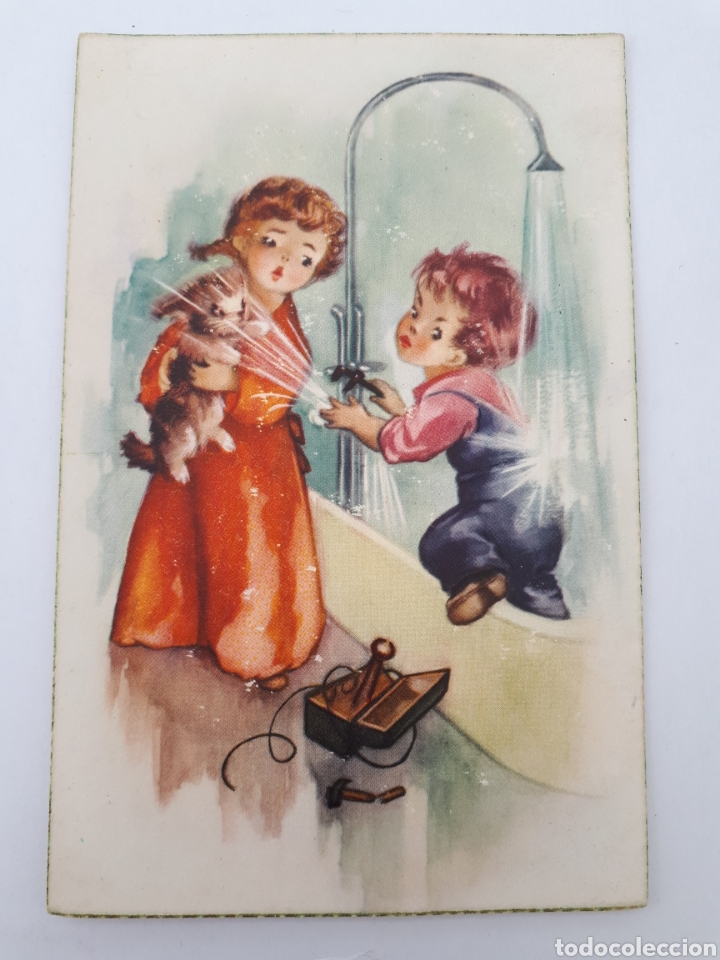 Postales: Postal infantil. Circulada en 1961 - Foto 1