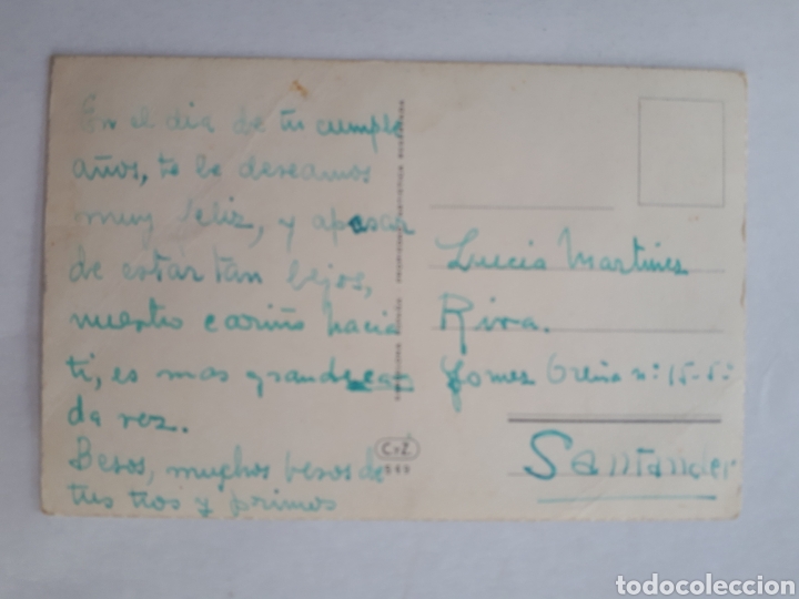 Postales: Postal infantil. A&ntilde;os 50s. - Foto 2