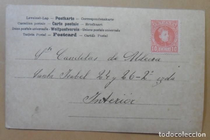 Postales: TARJETA POSTAL CIRCULADA - SELLO DE 10 CTS. - C1902 - Foto 2