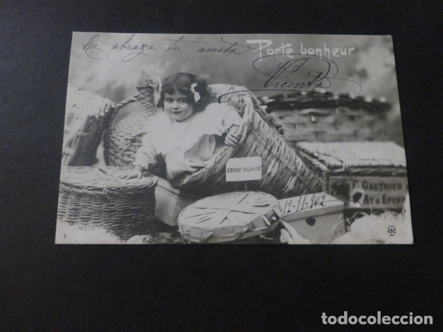 Postales: NI&Ntilde;A ENTRE CANASTOS POSTAL - Foto 1