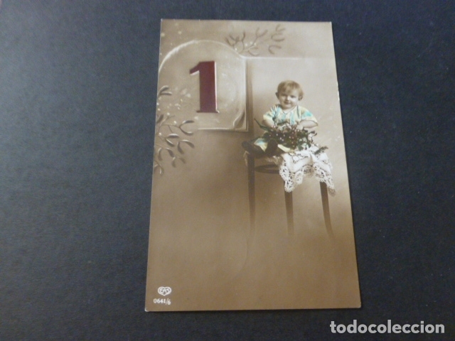 Postales: NI&Ntilde;O con Numero 1 POSTAL - Foto 1