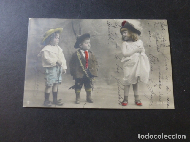 Postales: TRES NI&Ntilde;OS JUGANDO POSTAL - Foto 1