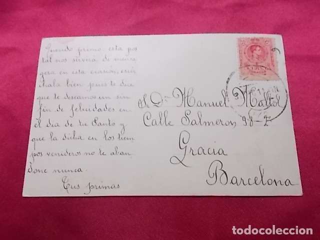 Postales: ANTIGUA POSTAL CUPIDO. - Foto 2