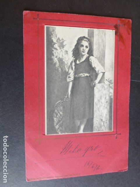 Postales: NI&Ntilde;A CON CESTA POSTAL 1902 - Foto 1