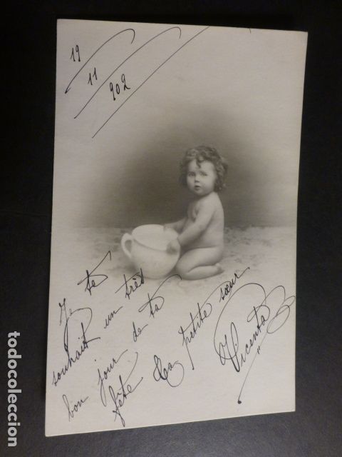 Postales: BEBE CON ORINAL POSTAL - Foto 1