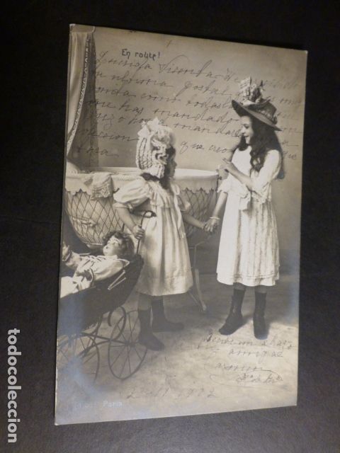 Postales: NI&Ntilde;AS CON MU&Ntilde;ECA POSTAL - Foto 1