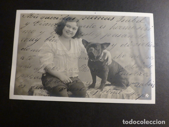 Postales: NI&Ntilde;O CON PERRO POSTAL - Foto 1