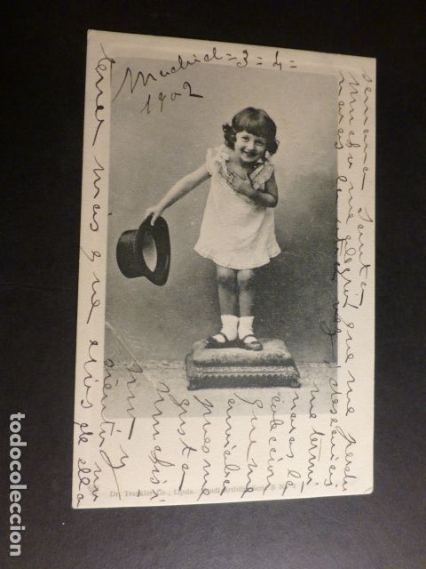 Postales: NI&Ntilde;A CON SOMBRERO POSTAL - Foto 1