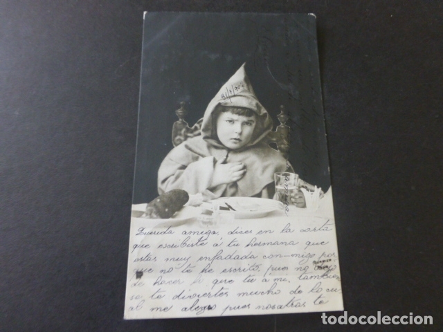 Postales: NI&Ntilde;O FRAILE COMIENDO POSTAL - Foto 1