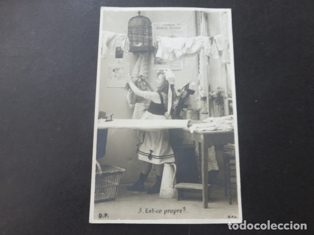 Postales: NI&Ntilde;A PLANCHADORA POSTAL - Foto 1