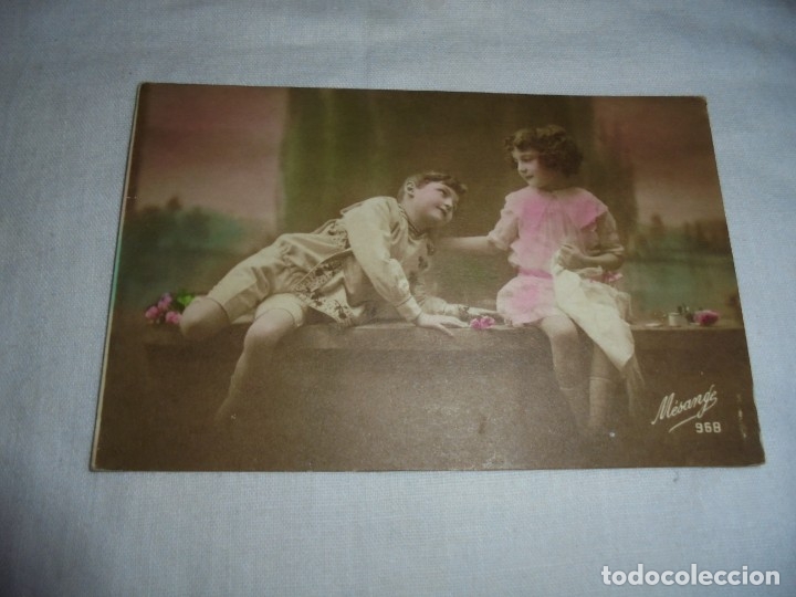 Postales: PAREJA DE NI&Ntilde;OS.-MESANGE 968 - Foto 1
