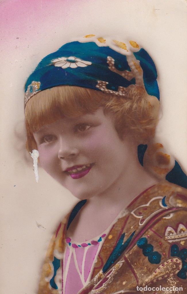 Postales: Ni&ntilde;a circulada 1924 - Foto 1