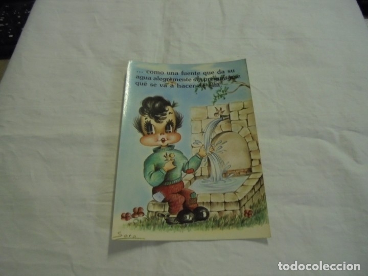 Postales: POSTAL NI&Ntilde;O EN LA FUENTE - Foto 2