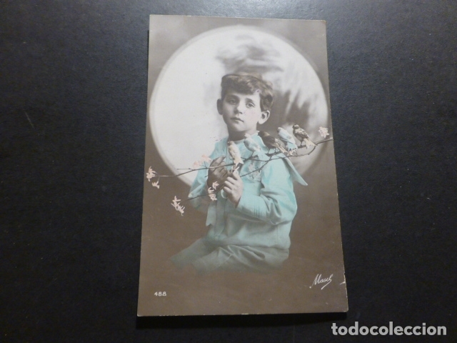 Postales: NI&Ntilde;OS CON P&Aacute;JAROS POSTAL - Foto 1