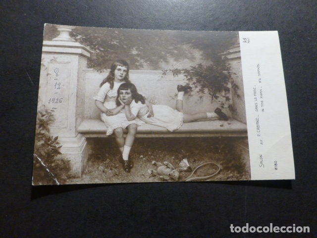 Postales: NI&Ntilde;AS EN EL PARQUE POSTAL - Foto 1