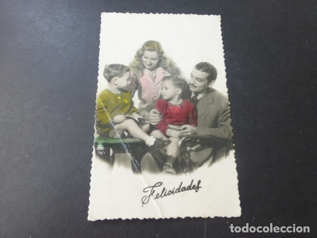Postales: NI&Ntilde;OS CON PADRES POSTAL - Foto 1