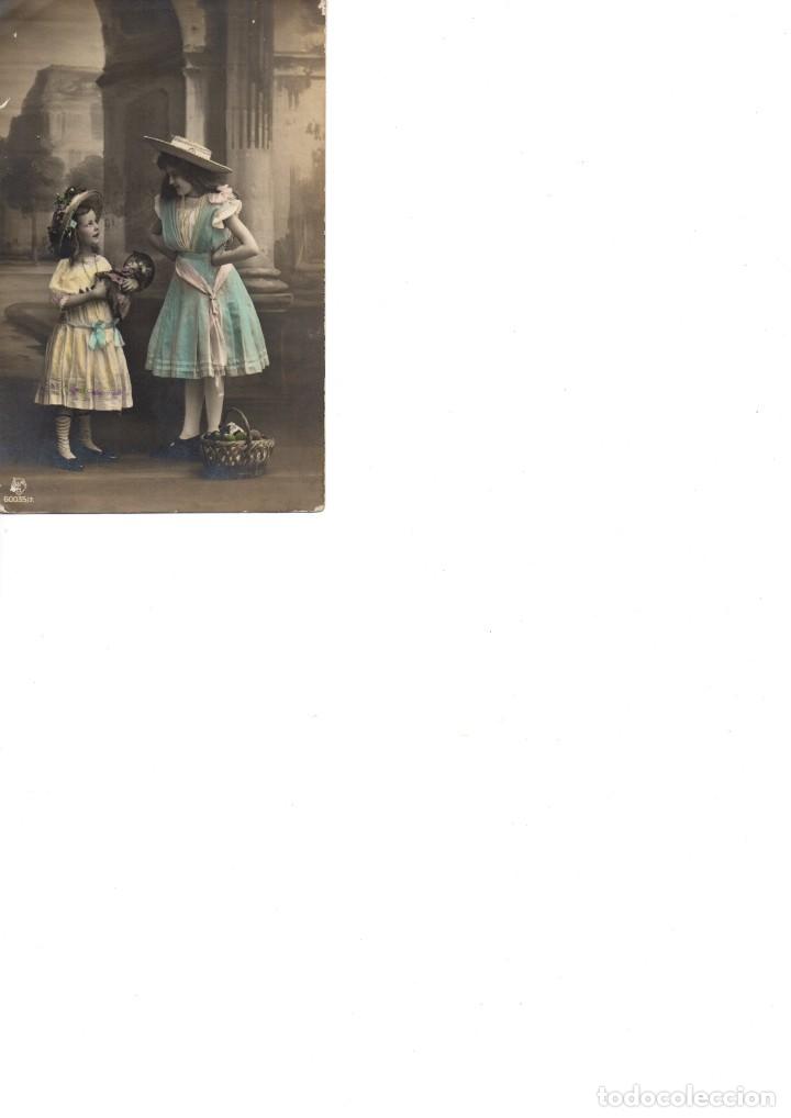 Postales: ni&ntilde;as jugando a mu&ntilde;ecas 60035/2 circulada 1913 - Foto 1