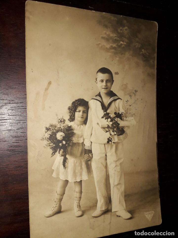 Postales: N&ordm; 7490 POSTAL NI&Ntilde;OS PRIMERA COMUNION - Foto 1