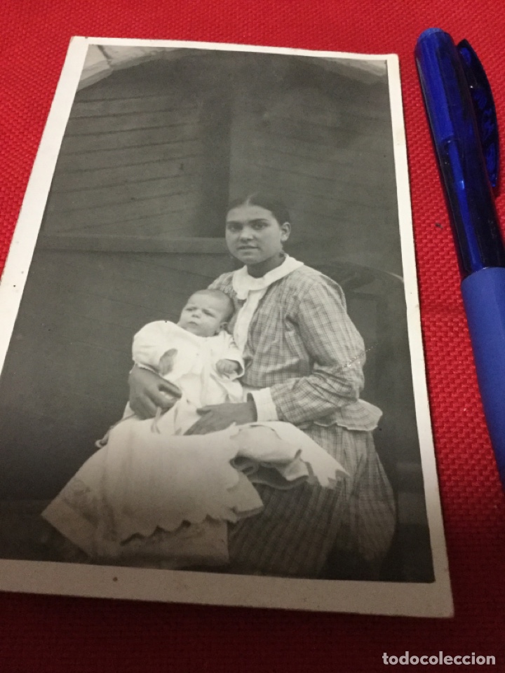 Postales: ANTIGUA POSTAL-BEBE CON CUIDADORA - Foto 1