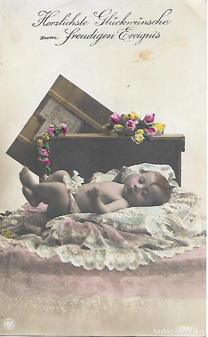 Postales: POSTAL ALEMANA DE BEB&Eacute; (PRINCIPIOS 1900) - Foto 1
