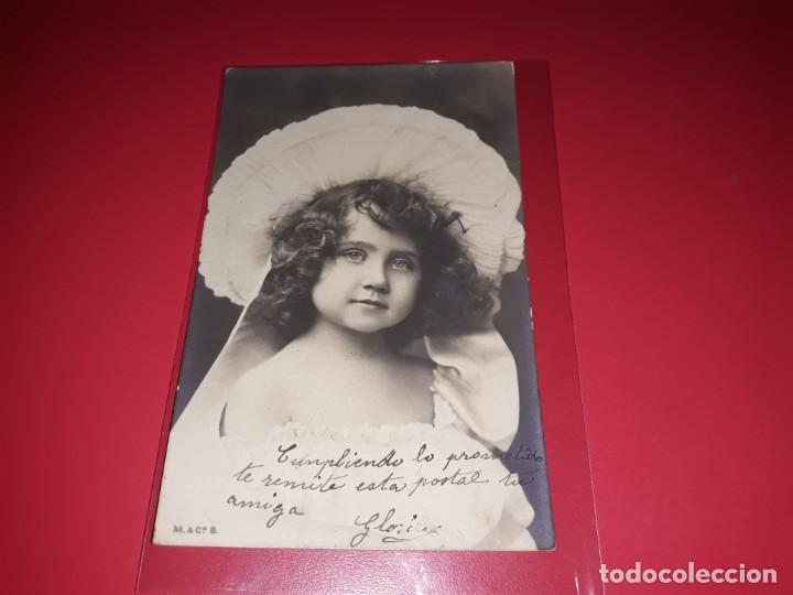 Postales: Postal principios de 1900 escrita y sellada - Foto 1