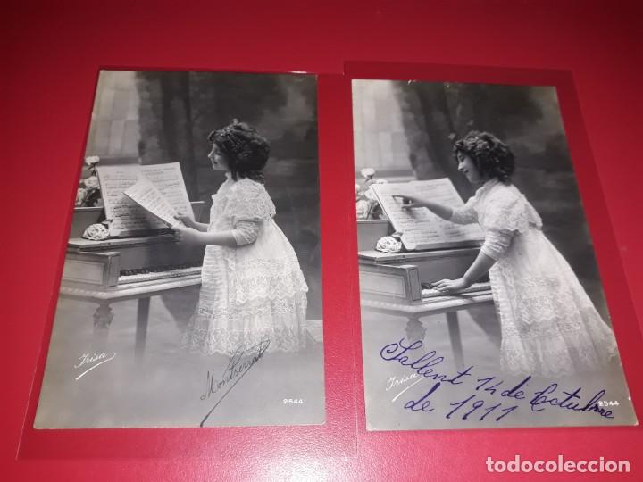 Postales: Serie 2 Postales 1911 escritas - Foto 1