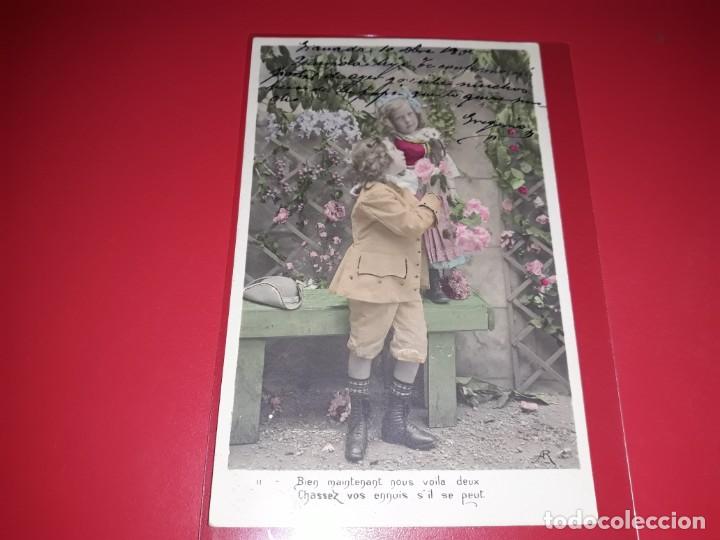 Postales: Serie 2 Postales 1905 Escritas y Selladas - Foto 2