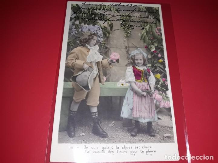 Postales: Serie 2 Postales 1905 Escritas y Selladas - Foto 3