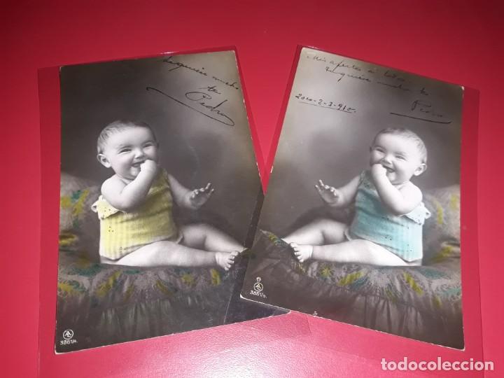 Postales: Serie 2 Postales fechada 1910  Escritas - Foto 1