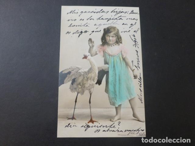 Postales: NI&Ntilde;A CON CIG&Uuml;E&Ntilde;A POSTAL - Foto 1