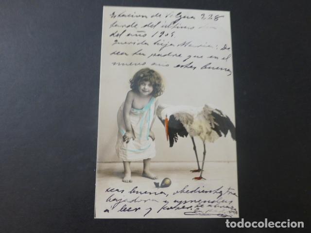 Postales: NI&Ntilde;A CON CIG&Uuml;E&Ntilde;A POSTAL - Foto 1